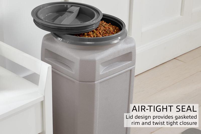 Imagem de Recipiente de armazenamento de alimentos para animais de estimação Mighty Tuff 49L/24,5 kg hermético