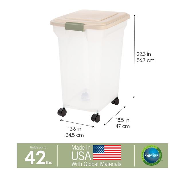 Imagem de Recipiente de armazenamento de alimentos para cães IRIS USA WeatherPro 42kg