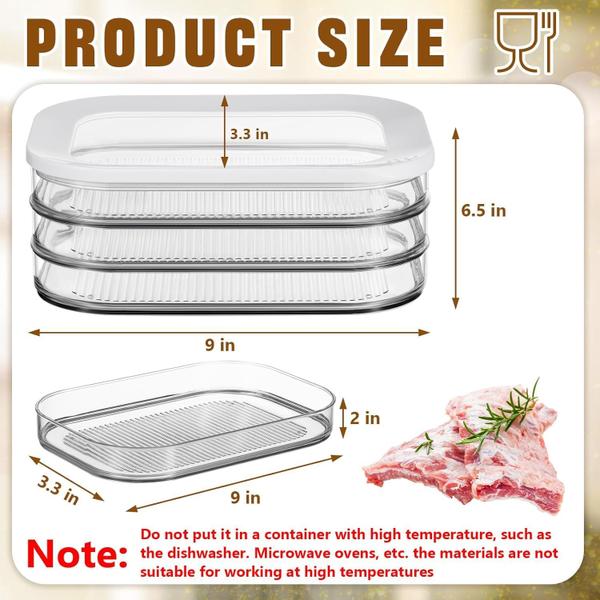 Imagem de Recipiente de carne Deli PPB2K para geladeira 550 ml sem BPA