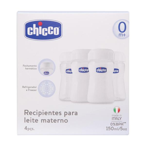 Imagem de Recipiente Leite MaternoFisio Chicco 150ml - 4Un