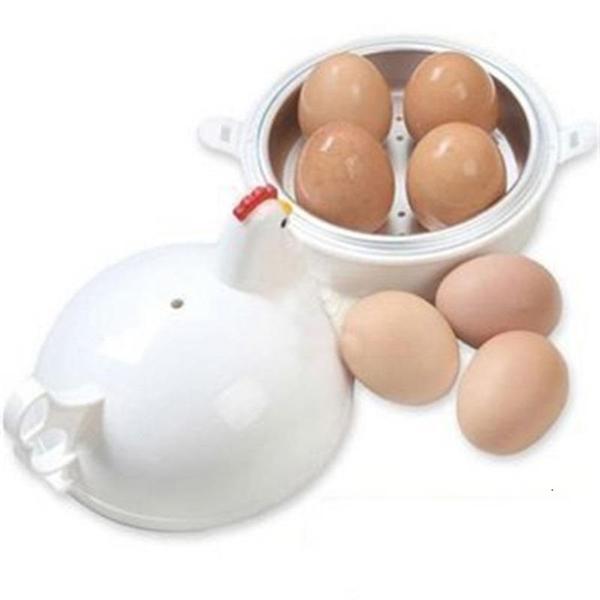 Imagem de Recipiente P/ Ovos Cozidos Microondas Egg Cooker Cozinhar - Galinha