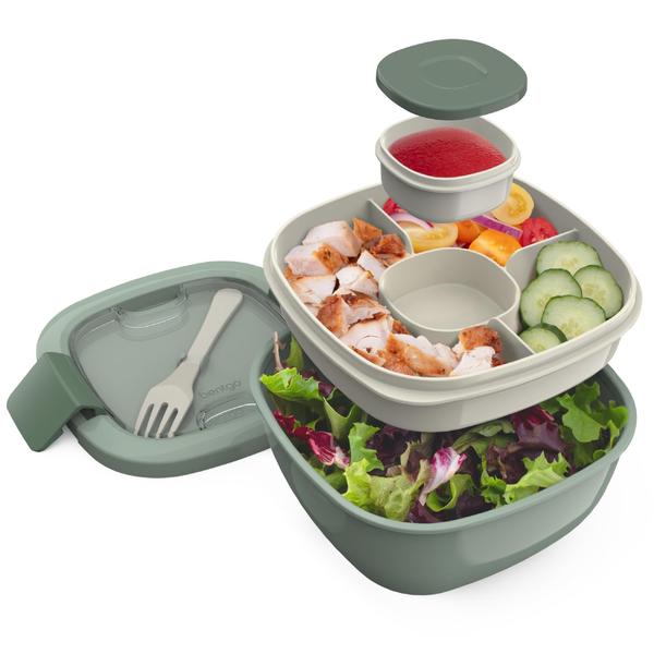 Imagem de Recipiente para salada Bentgo All-in-One, grande, 1600 ml, sem BPA