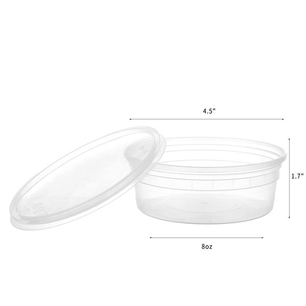 Imagem de Recipientes de armazenamento de alimentos Conjunto FULING 48 de plástico de 240 mL com tampas