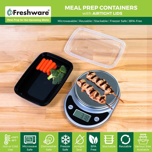 Imagem de Recipientes de armazenamento de alimentos Freshware 1 compartimento 470mL x50