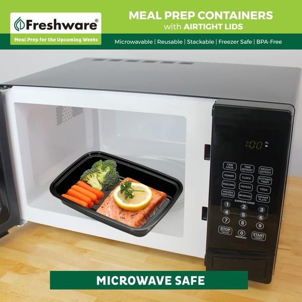 Imagem de Recipientes de armazenamento de alimentos Freshware, 1 compartimento, pacote com 150