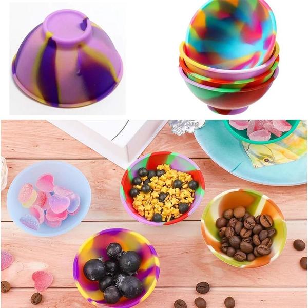 Imagem de Recipientes de Silicone para Armazenamento - 12 Peças Multicolores (67mm e 50mm)