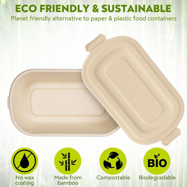 Imagem de Recipientes descartáveis para alimentos Enviro Safe Home 37mL, pacote com 50