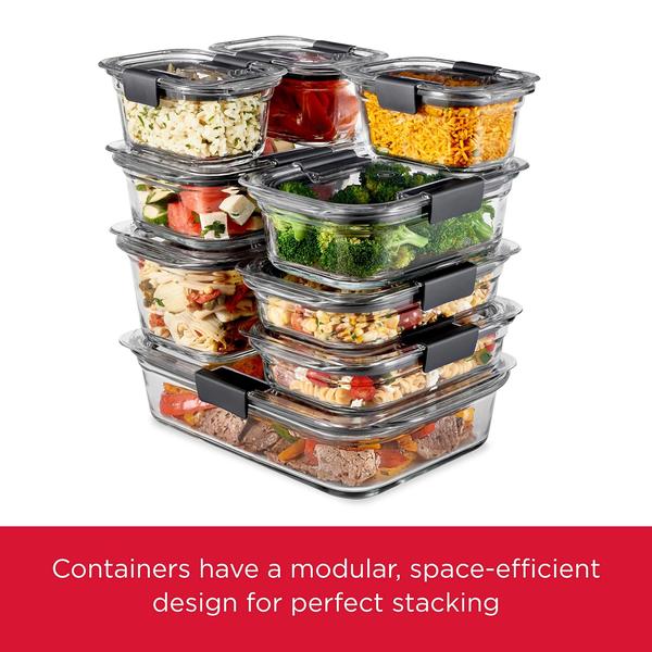 Imagem de Recipientes para alimentos Rubbermaid Brilliance Glass 760 mL (3,2 xícaras)