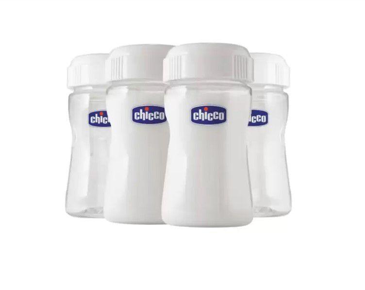 Imagem de Recipientes para Leite Materno (4 peças, 150ml Cada) Chicco