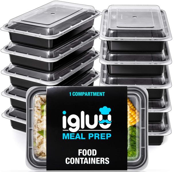 Imagem de Recipientes para preparação de refeições Igluu Meal Prep 1 compartimento 28 mL x 10