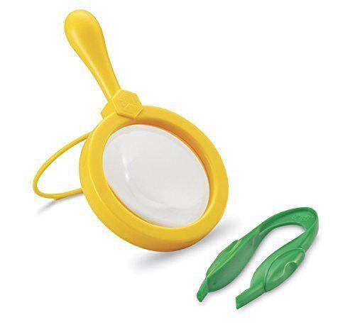 Imagem de Recursos de aprendizagem da Fine Motor Toys Magnifier & Tweezers 3+