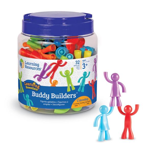 Imagem de Recursos de aprendizagem de brinquedos Buddy Builders 32 peças para maiores de 3 anos