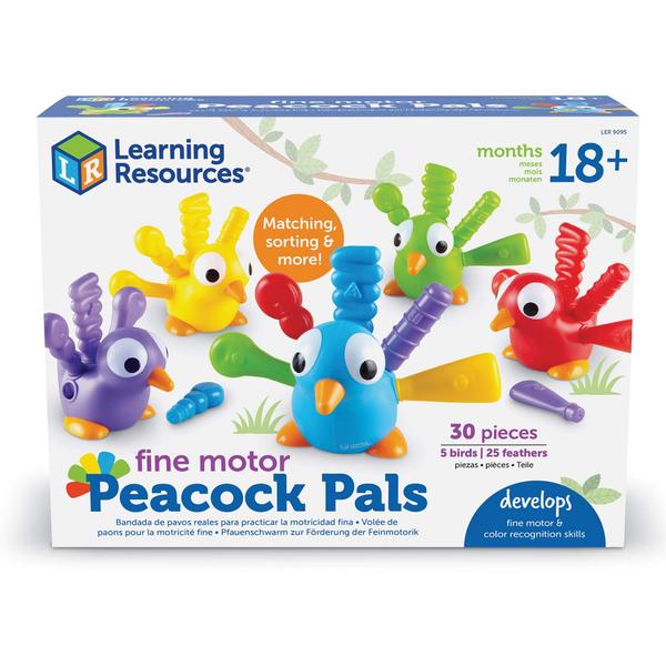 Imagem de Recursos de aprendizagem de brinquedos Fine Motor Peacock Pals com mais de 18 meses