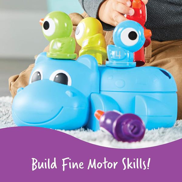 Imagem de Recursos de aprendizagem de brinquedos para motores finos Huey The Fine Motor Hippo