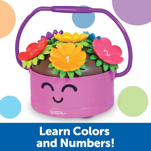 Imagem de Recursos de aprendizagem de brinquedos Poppy the Count & Stack Flower Pot