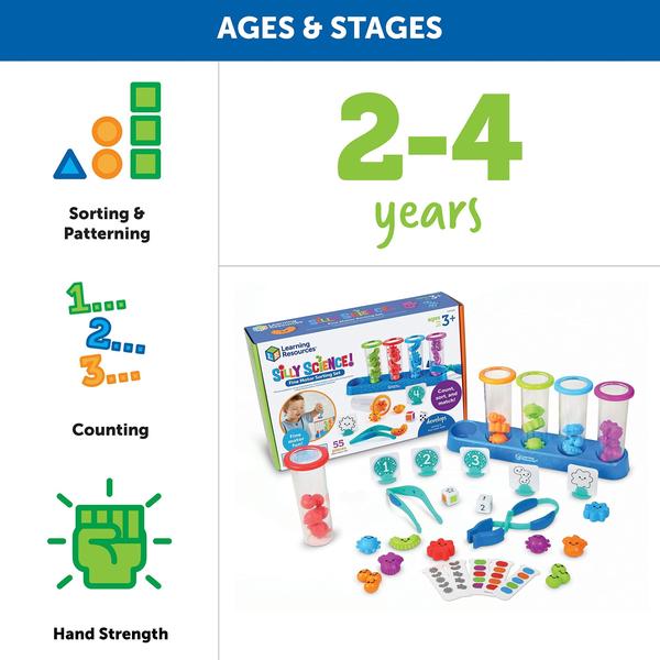 Imagem de Recursos de aprendizagem de brinquedos STEM Silly Science Fine Motor Set