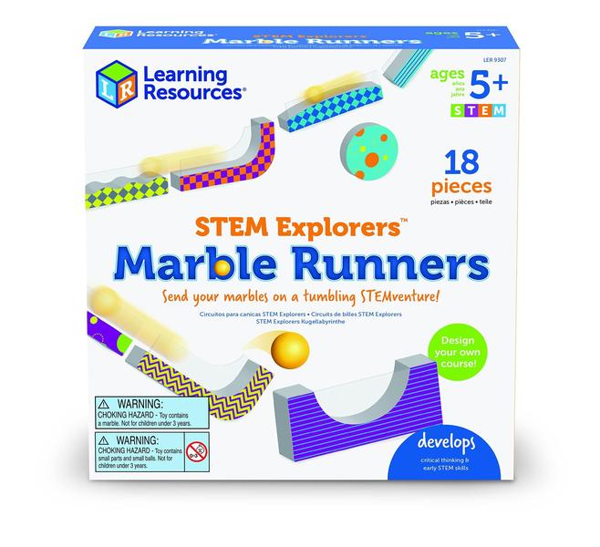 Imagem de Recursos de aprendizagem do Marble Runners STEM Explorers 18 peças