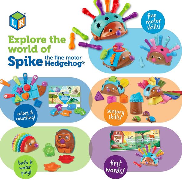 Imagem de Recursos didáticos de brinquedos de banho Spike The Fine Motor Hedgehog