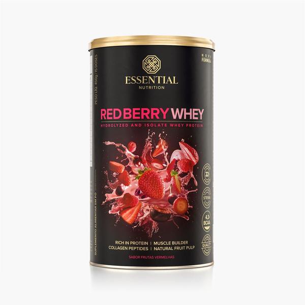 Imagem de Red Berry Whey Lata 15 doses / 450g - Essential Nutrition