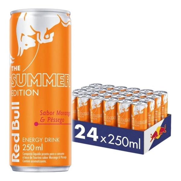 Imagem de Red Bull Summer Edition Morango E Pêssego 24 Und - 250Ml