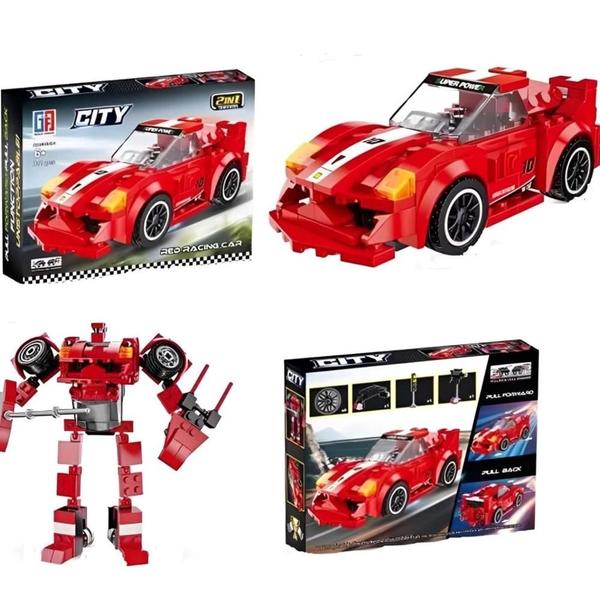 Imagem de Red Racing Car Com 211 Pcs - SP TOYS-25143