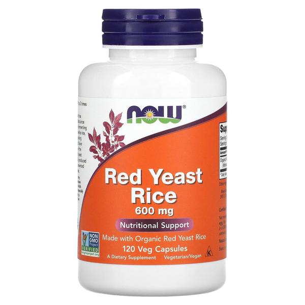 Imagem de Red Yeast Rice 600mg - 120 Veg Capsules Now Foods