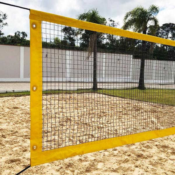 Imagem de Rede Beach Tennis Zaka Amarela 8,10m x 0,80m