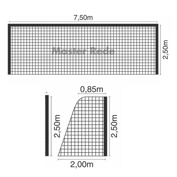 Imagem de Rede Campo Tradicional Master Rede Fio 2,5Mm Em Seda