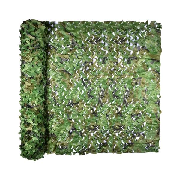 Imagem de Rede Camuflada 10m X 1,5m 4m X 6m Floresta Camuflagem Caça Treinamento Guarda-sol Malha Para