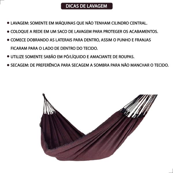 Rede Casal de Dormir Descanso Balanço + 2 Corda Extensora Niquelada Alongadora Extensor e Alongador - INMA Imagem de Rede Casal de Dormir Descanso Balanço + 2 Corda Extensora Niquelada Alongadora Extensor e Alongador