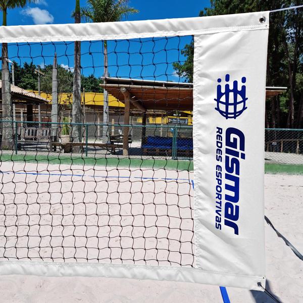 Imagem de Rede De Beach Tennis Oficial Pro Branca