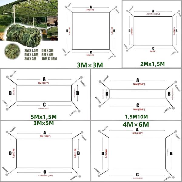 Imagem de Rede De Camuflagem Da Floresta Para Acampamento, Caça, Tiro, Protetor Solar, Cobertura De Sombra