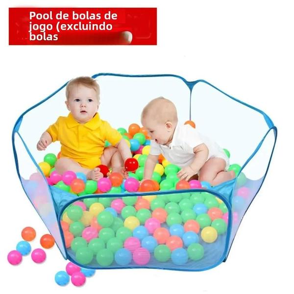 Imagem de Rede de Cercadinho Hexagonal para Piscina de Bolinhas - Dobrável e para Bebês