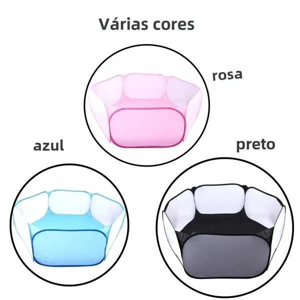 Imagem de Rede de Cercadinho Hexagonal para Piscina de Bolinhas - Dobrável e para Bebês