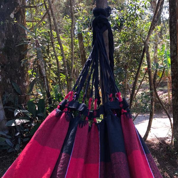 Rede De Descanso E Varanda Casal 100% Algodão Reforçada Tamanho Grande Sem Costura - CARAIBEIRAS TEXTIL Imagem de Rede De Descanso E Varanda Casal 100% Algodão Reforçada Tamanho Grande Sem Costura