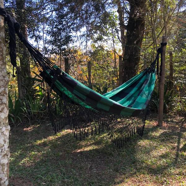 Imagem de Rede De Descanso E Varanda Casal 100% Algodão Reforçada Tamanho Grande Sem Costura