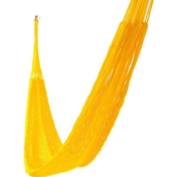 Rede De Dormir Camping Nylon Impermeável Tarrafa Amarela - Canto Das Redes Imagem de Rede De Dormir Camping Nylon Impermeável Tarrafa Amarela