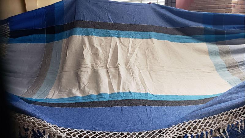 Rede De Dormir Casal Luxo 100% Algodão King Size SUPREMA AZUL Jaguaruana - ArtesãoNato Imagem de Rede De Dormir Casal Luxo 100% Algodão King Size SUPREMA AZUL Jaguaruana