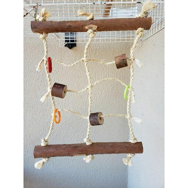 Rede De Escalada Para Calopsita E Semelhantes - Morapet Imagem de Rede De Escalada Para Calopsita E Semelhantes