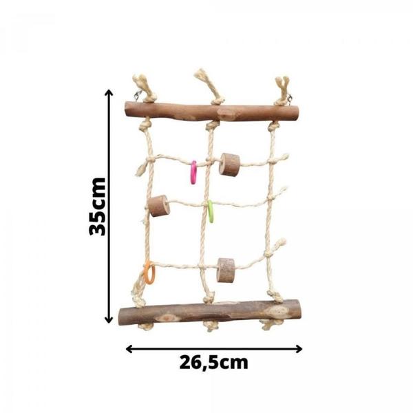 Rede De Escalada Para Calopsita E Semelhantes - Morapet Imagem de Rede De Escalada Para Calopsita E Semelhantes