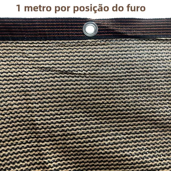 Imagem de Rede De Proteção Solar HDPE Marrom Proteção UV Pano De Guarda-sol Para Pavilhão Terraço Varanda Capa