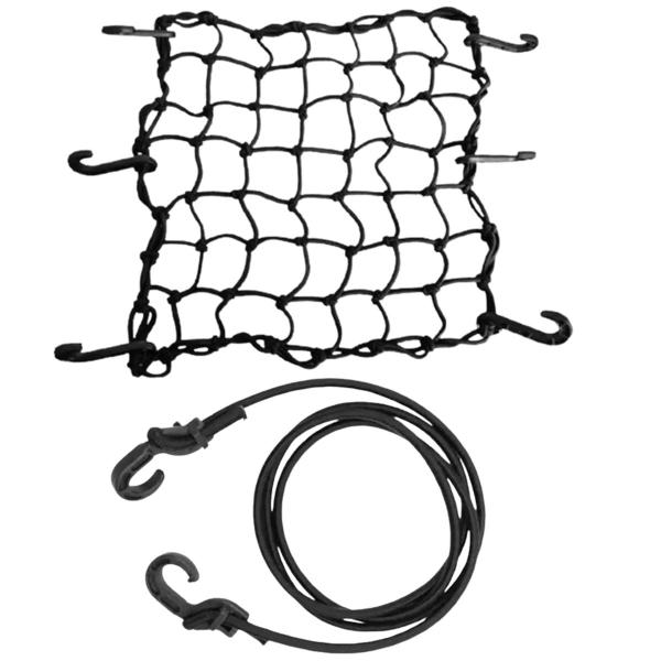 Imagem de Rede Elástica Aranha Bagageiro 45 X 45 Gancho A Gancho, Elastico 1,5 Metro