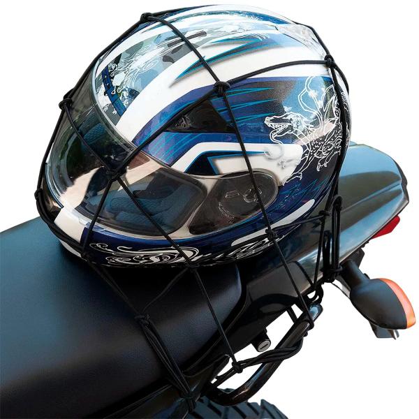 Rede Elástica Aranha P/ Moto Capacete 40cm X 40cm Carga - Yara Eletrônicos Imagem de Rede Elástica Aranha P/ Moto Capacete 40cm X 40cm Carga