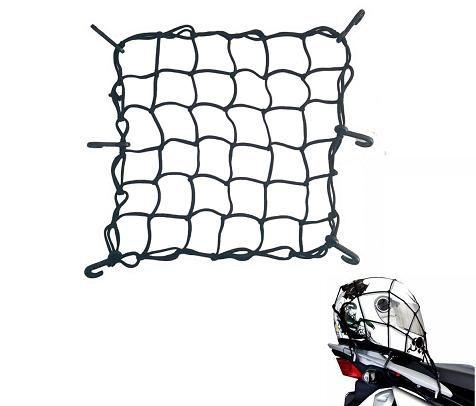 Rede Elástica Aranha Preta Capacete Carga Bagageiro 35cm x 35cm - RE0320 - PIRAVAL Imagem de Rede Elástica Aranha Preta Capacete Carga Bagageiro 35cm x 35cm - RE0320
