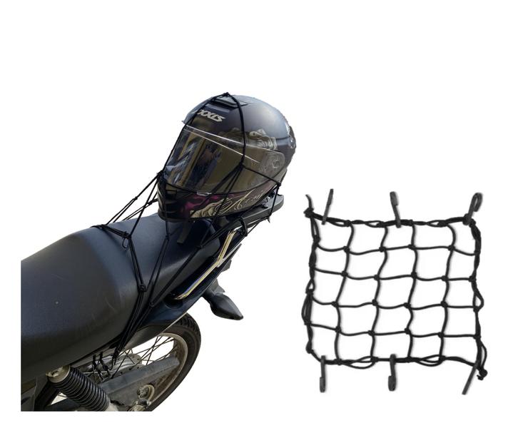 Imagem de Rede Elástica Para Capacete E Bagageiro De Moto 40cmX40cm