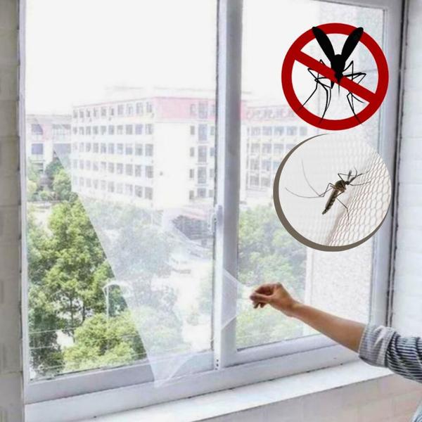 Imagem de Rede Mosquiteiro  Janela Fácil Instalação tiras autocolantes  - 1,30X1,50