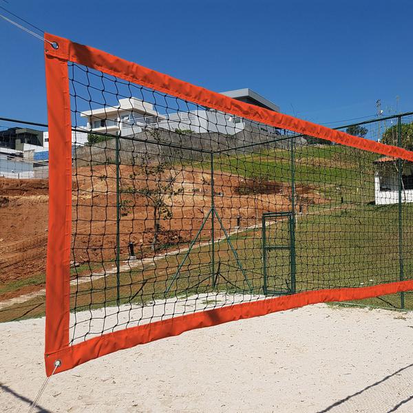 Imagem de Rede Multisport Beach Tennis, Futevôlei, Vôlei de Praia Laranja