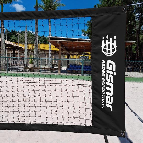 Rede Multisport Pro Beach Tennis 9,50m x 1,00m - Gismar Redes Imagem de Rede Multisport Pro Beach Tennis 9,50m x 1,00m