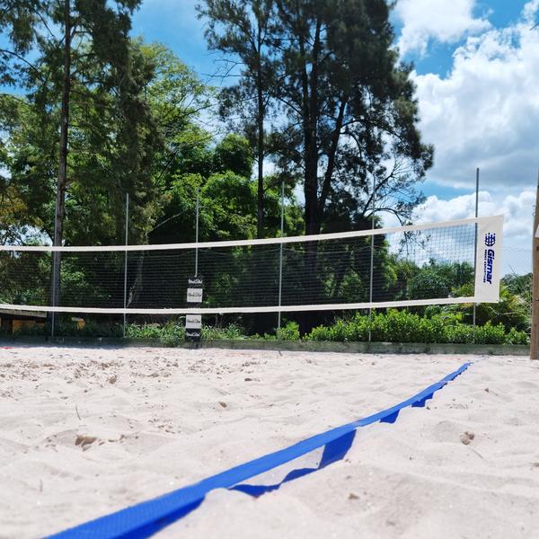 Imagem de Rede Multisport Pro Beach Tennis, Futevôlei, Vôlei de Praia Branca