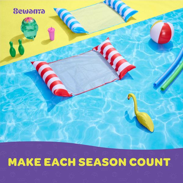 Imagem de Rede multiuso Pool Floats SEWANTA para adultos, pacote com 2